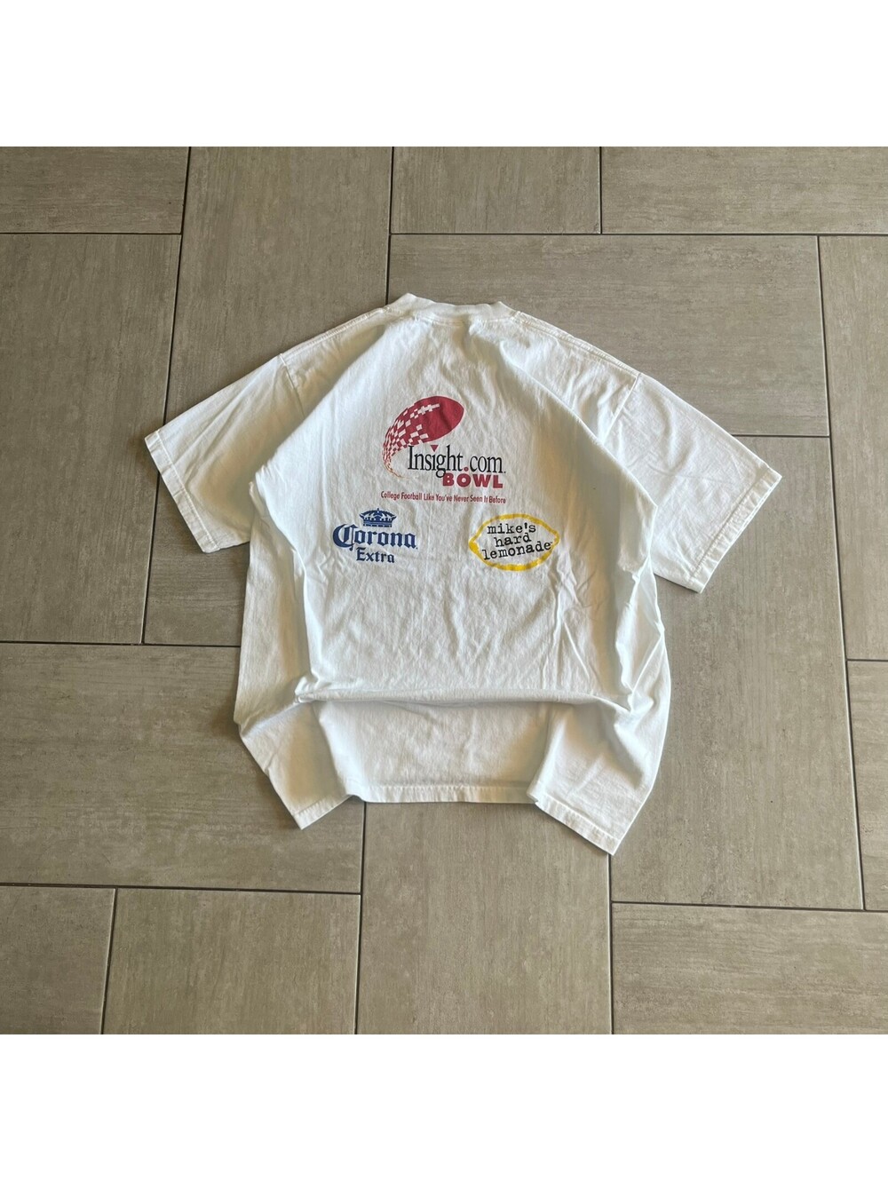 All Sport Heavyweight White Graphic T-Shirt XL Insight Bowl #1